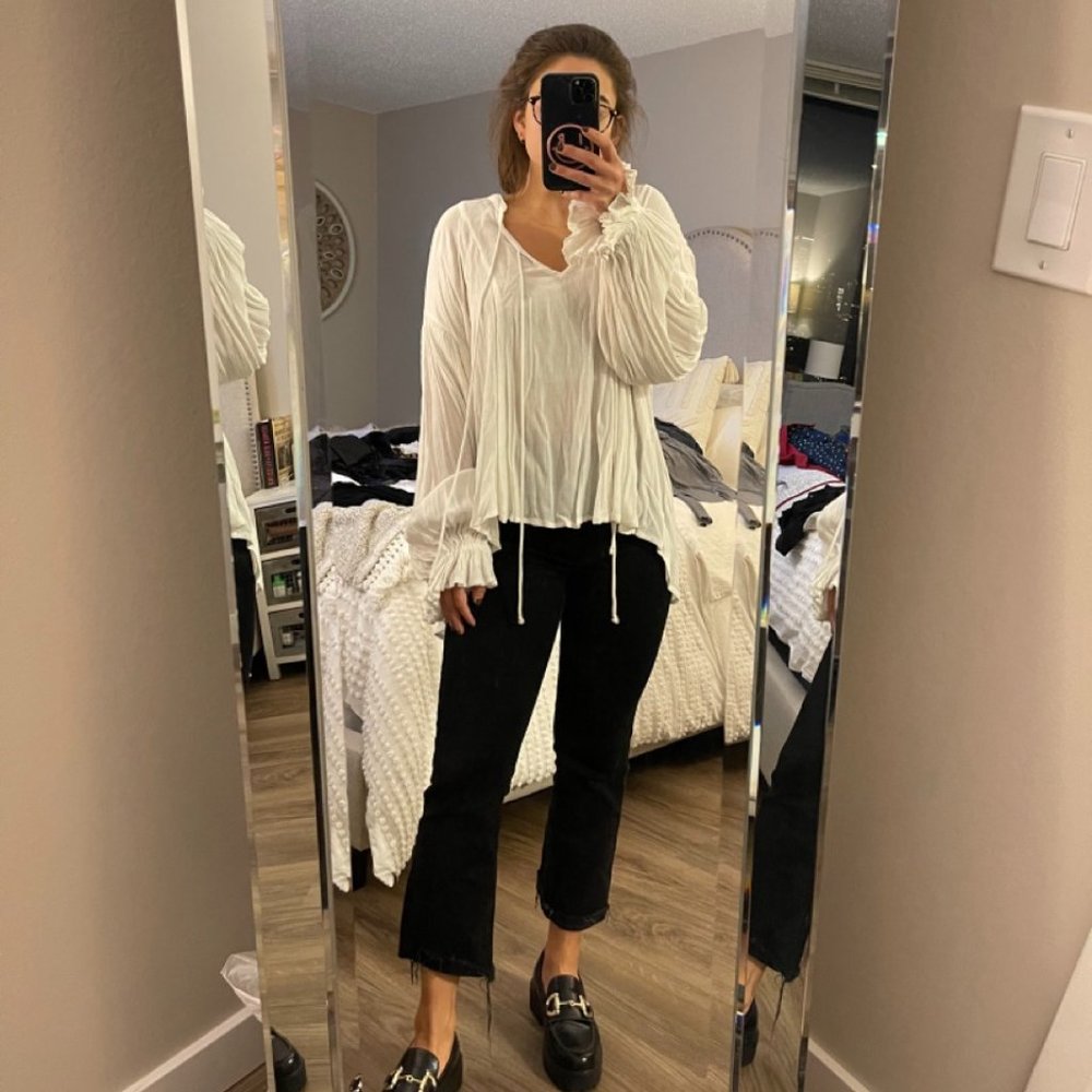 White Free People Tunic